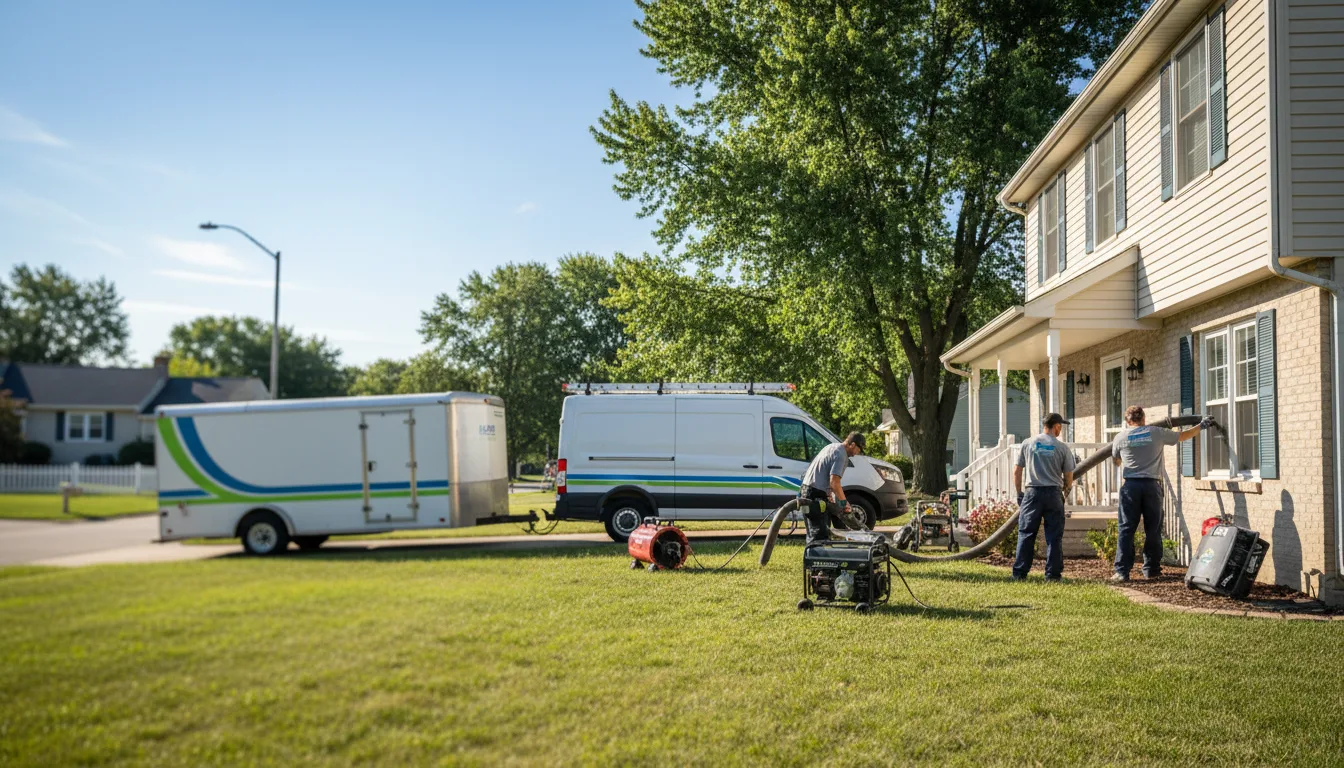 Flooded Basement Restoration And Cleanup With Repair in Browning, IL near me